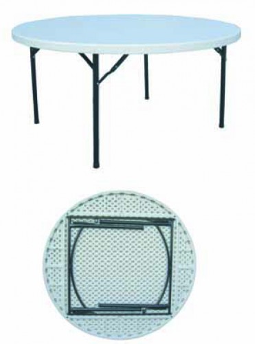 Table, 1800X1800X740Mm, Folded Size: 1800X1800X55 Mm