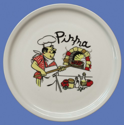 Assiette à pizza, en porcelaine robuste