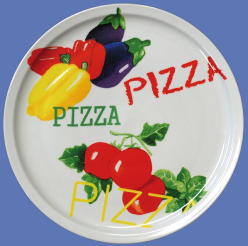 Assiette à pizza, en porcelaine robuste