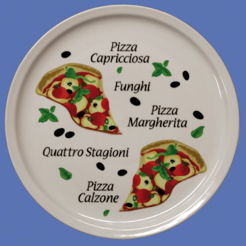 Assiette à pizza, en porcelaine robuste