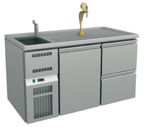 Comptoir à bar, 1565 X 700 X 900 mm, 500 W, refroidissement ventilé
