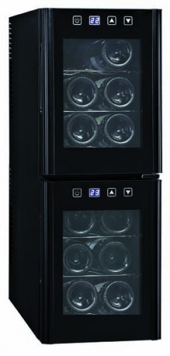 Wine cooler for 12 bottles with 2 doors