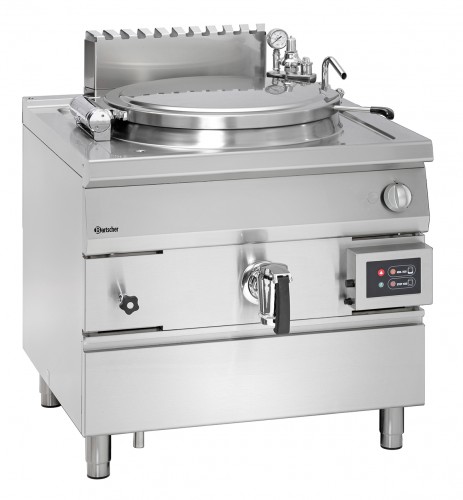Gas boiling kettle, indirect heating, 150 litres with automatic water level control