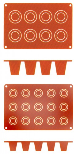Tapis de cuisson anti-adhérent à moules dariole 