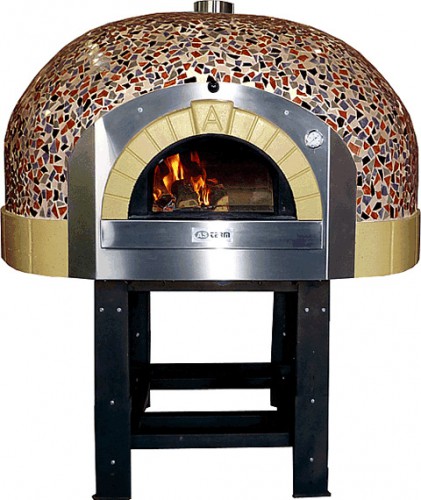 Wood-burning pizza oven D140 Mosaic Brown
