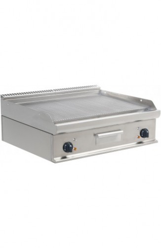 Plancha 800 électrique rainurée